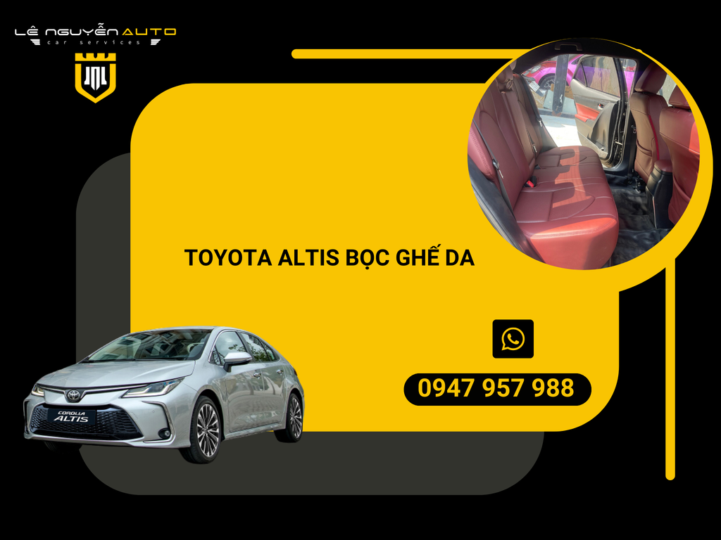 Toyota Altis Bọc Ghế Da