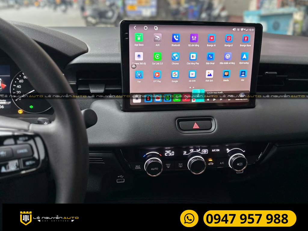 HONDA HRV 2024 LẮP MÀN ANDROID BRAVIGO