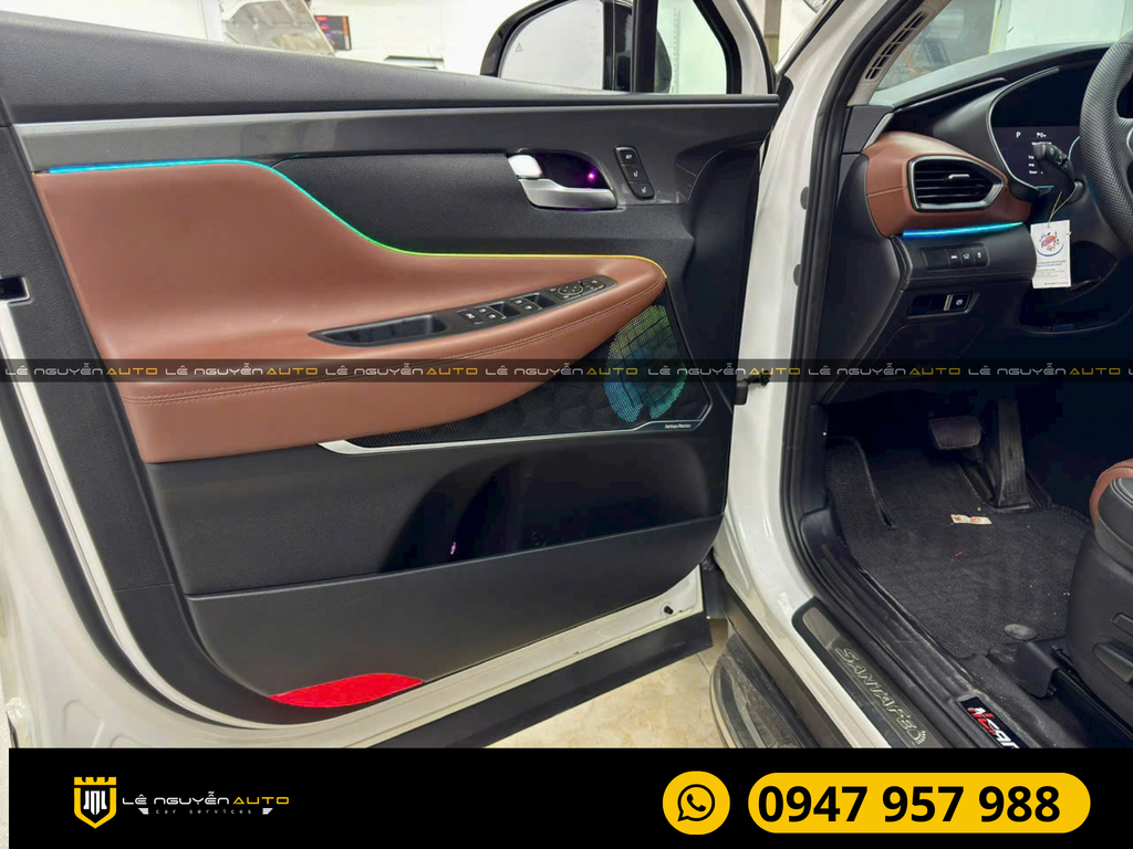 HYUNDAI SANTAFE - LED NỘI THẤT 24 CHI TIẾT