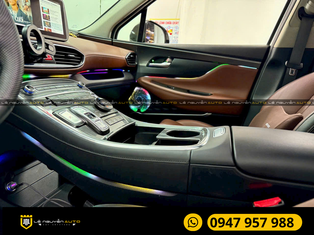 HYUNDAI SANTAFE - LED NỘI THẤT 24 CHI TIẾT