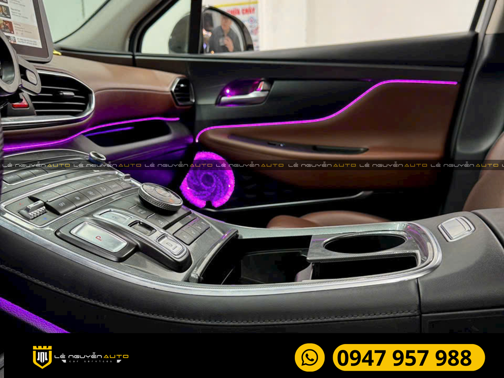 HYUNDAI SANTAFE - LED NỘI THẤT 24 CHI TIẾT