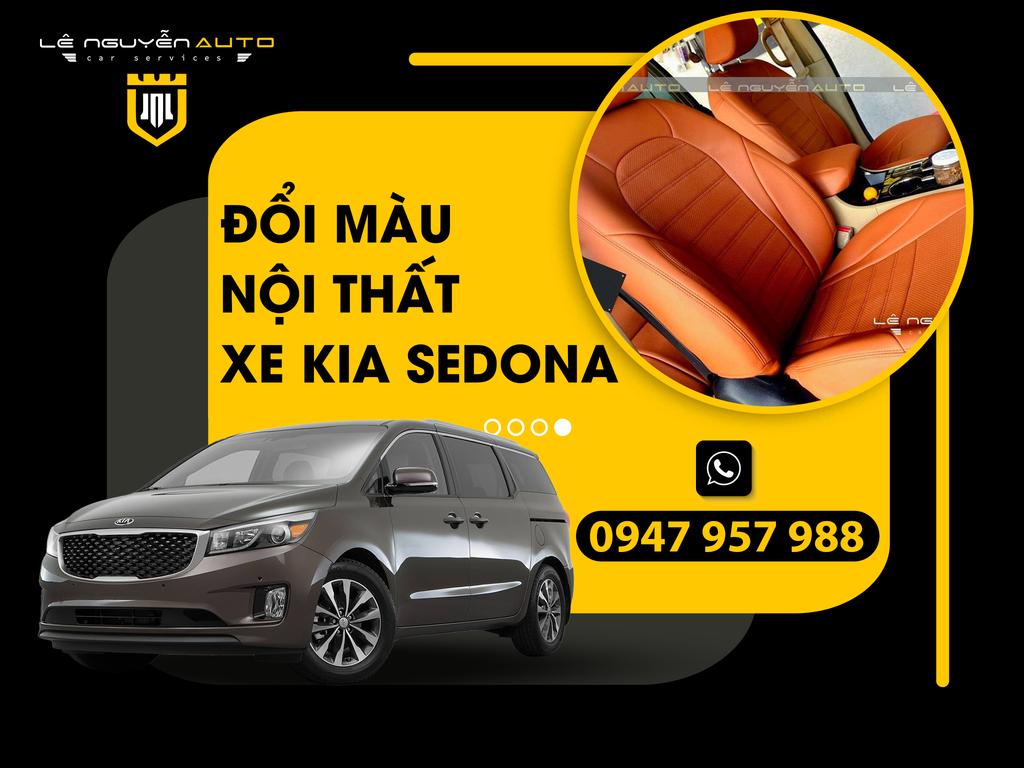 Đổi Màu Nội Thất Xe KIA Sedona