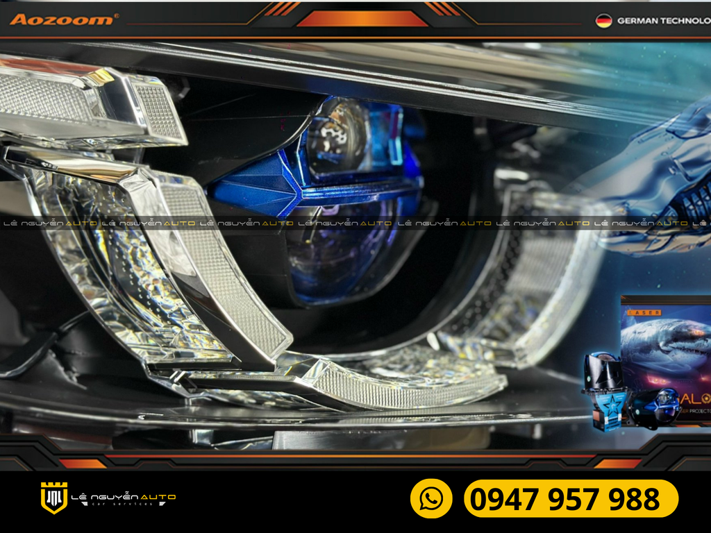 Độ bi tăng sáng xe mazda cx5