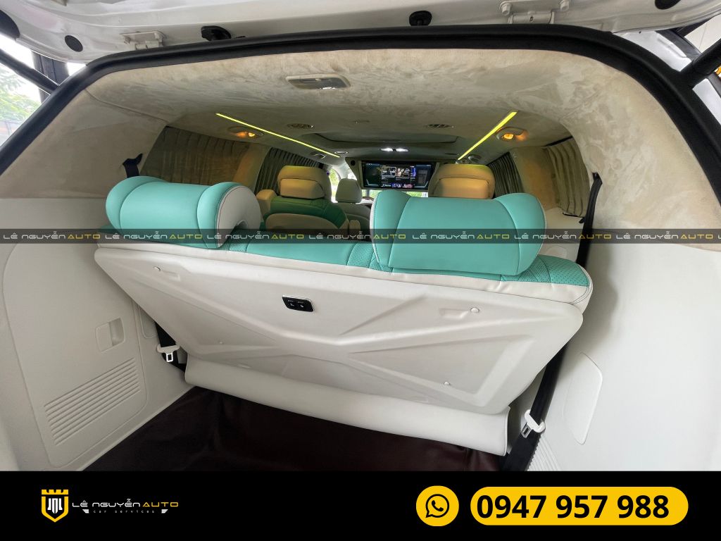 KIA SEDONA ĐỘ GHẾ LIMUOSINE ĐỔI MÀU NỘI THẤT