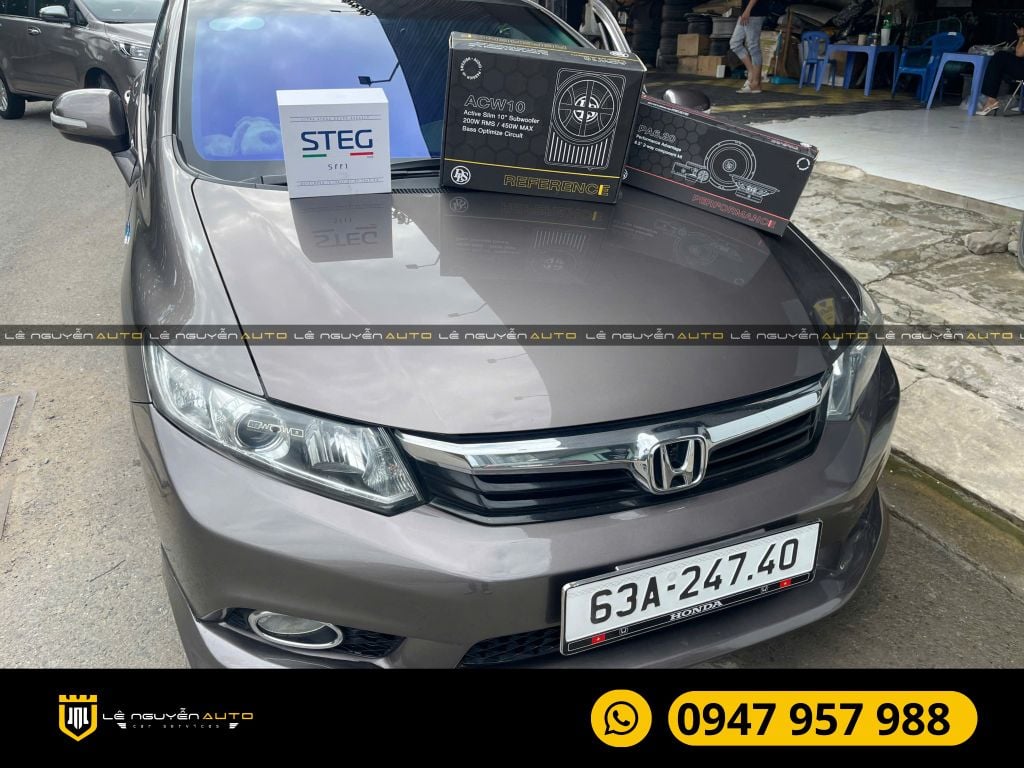 HONDA CIVIC LẤP LOA SÚP VÀ LOA CHÉP