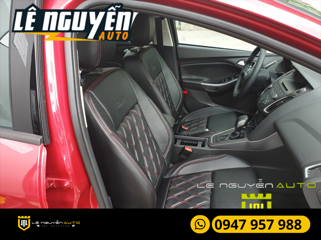 Bọc Ghế Da Ô tô Ford Focus Giả Da Đen