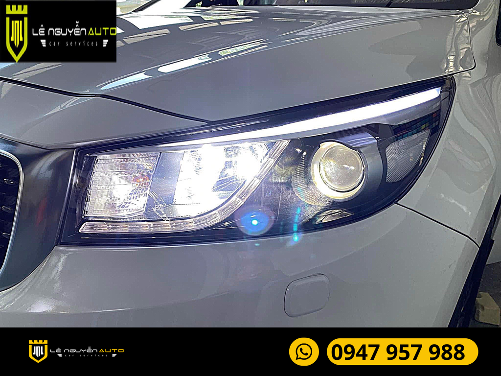 Độ Đèn Led Mí Xe Kia Sedona