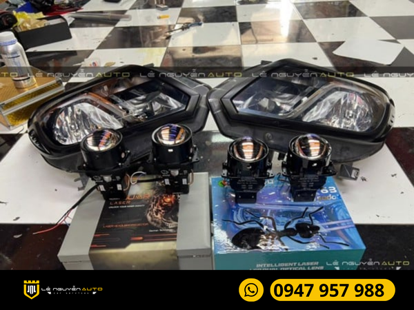  Độ Đèn Bi Aozoom Laser Jaguar Cho Xe Chevrolet Colorado 