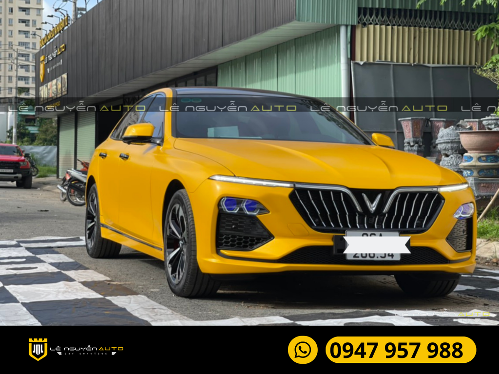 Dán Decal Wrap đổi màu xe Vinfast Lux A