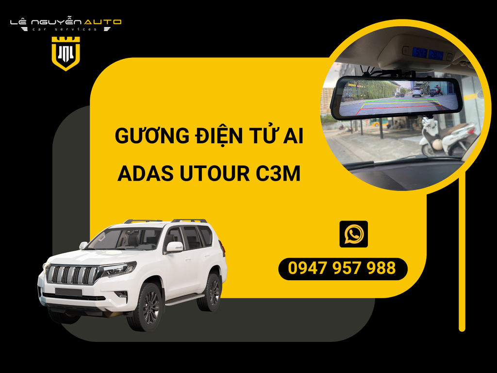 GƯƠNG ĐIỆN TỬ AI ADAS UTOUR C3M