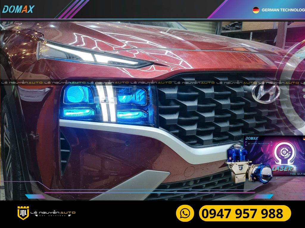 Hyundai Santafe 2021 - Bi Laser Megalodon + Bi Laser Omega
