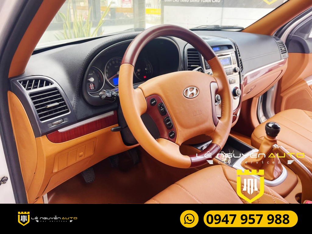 Santafe Độ Ghế Giữa Vip Và Đổi Màu  Nội Thất