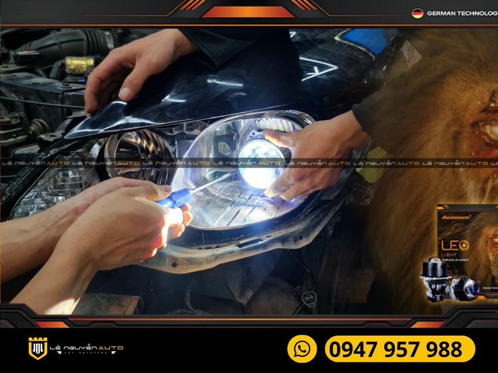 HONDA CIVIC 2006- BI LED LEO LIGHT & BI GẦM WASP LED FOG LIGHT