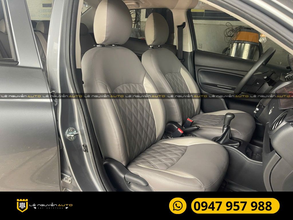 XE MITSUBISHI ATTRAGE BỌC GHẾ DA