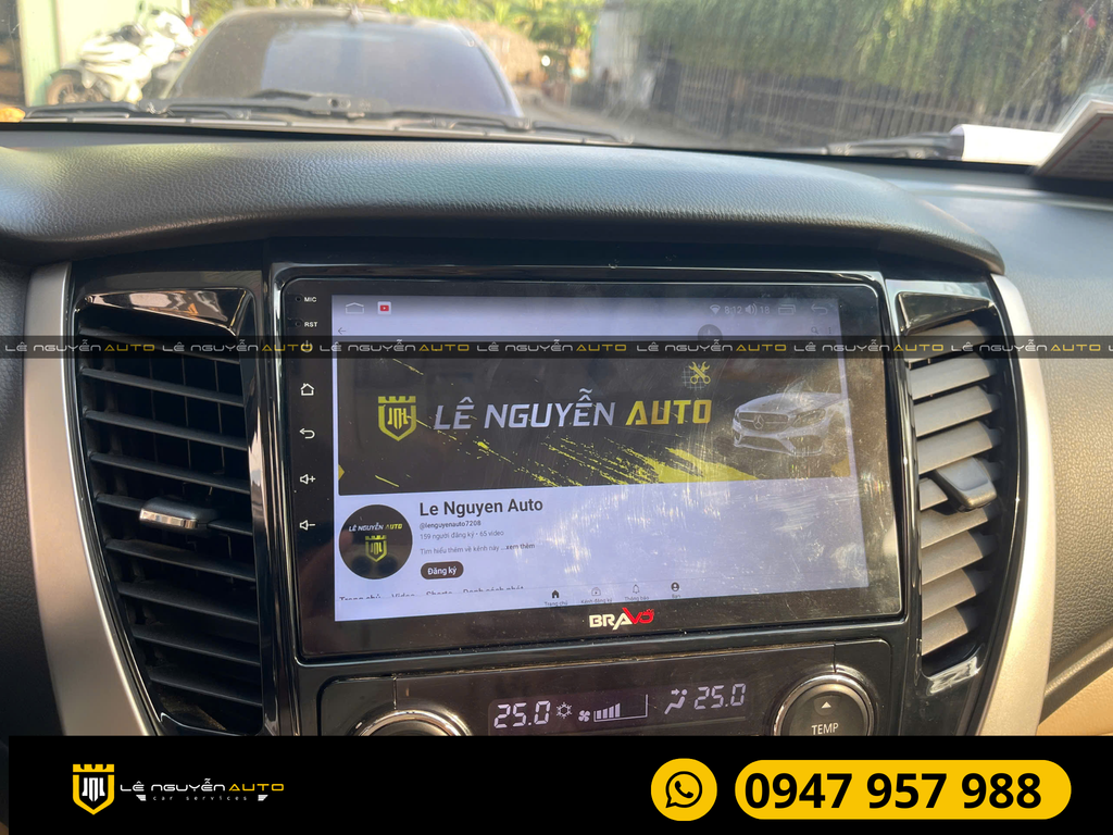 MÀN HÌNH ANDROID BRAVO LẮP XE PAJERO SPORT