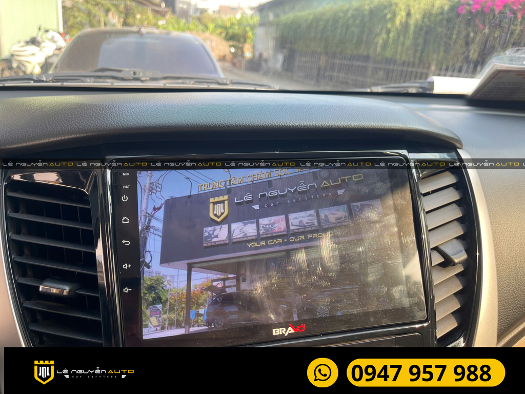 MÀN HÌNH ANDROID BRAVO LẮP XE PAJERO SPORT