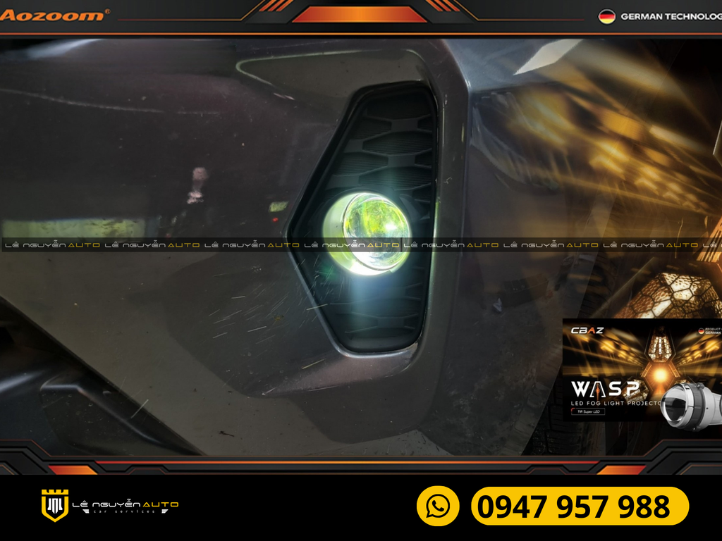 NISSAN NAVARA 2022 BI GẦM WASP LED FOG LIGHT