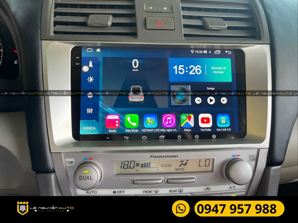 TOYOTA CAMRY LẤP MÀN HÌNH ANDROI 2K WINCA S200+