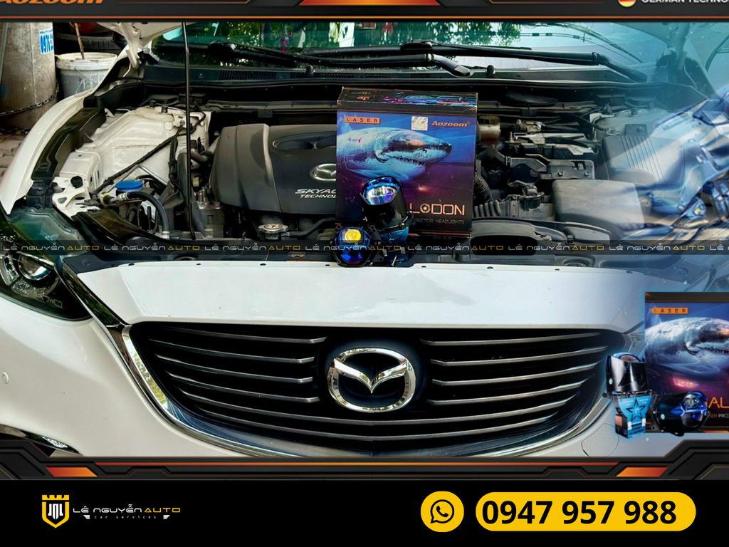 Độ bi tăng sáng xe mazda cx5