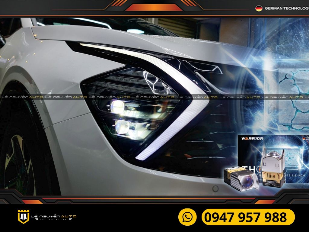ĐỘ ĐÈN BI AOZOO THOR XE KIA SPORTAGE 2023