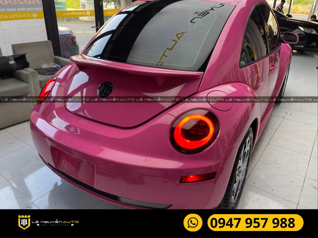 WRAP ĐỔI MÀU HỒNG XE VOLKSWAGEN BEETLE DUNE