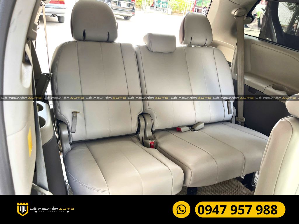 TOYOTA SIENNA BỌC GHẾ DA NAPPA BÀN LÀM VIỆC ỐP LƯNG GHẾ CHỈNH ĐIỆN