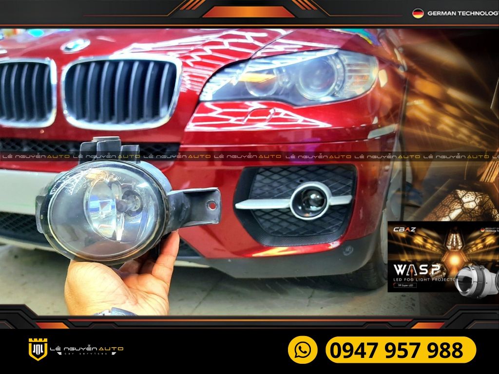BMW X6 2010 - BI GẦM WASP LED FOG LIGHT