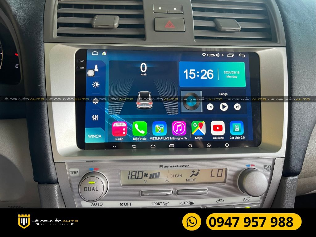 TOYOTA CAMRY LẤP MÀN HÌNH ANDROI 2K WINCA S200+