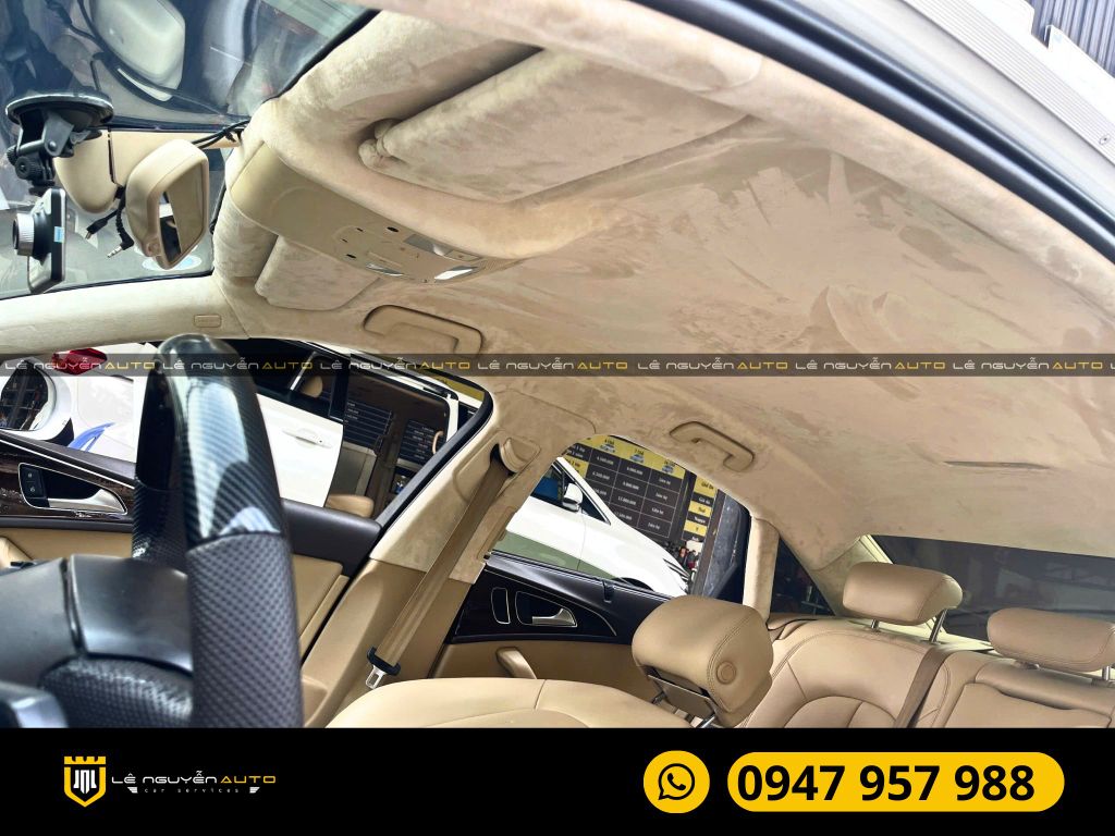 AUDI A6 BỌC GHẾ DA BỌC TRẦN DA LỘN