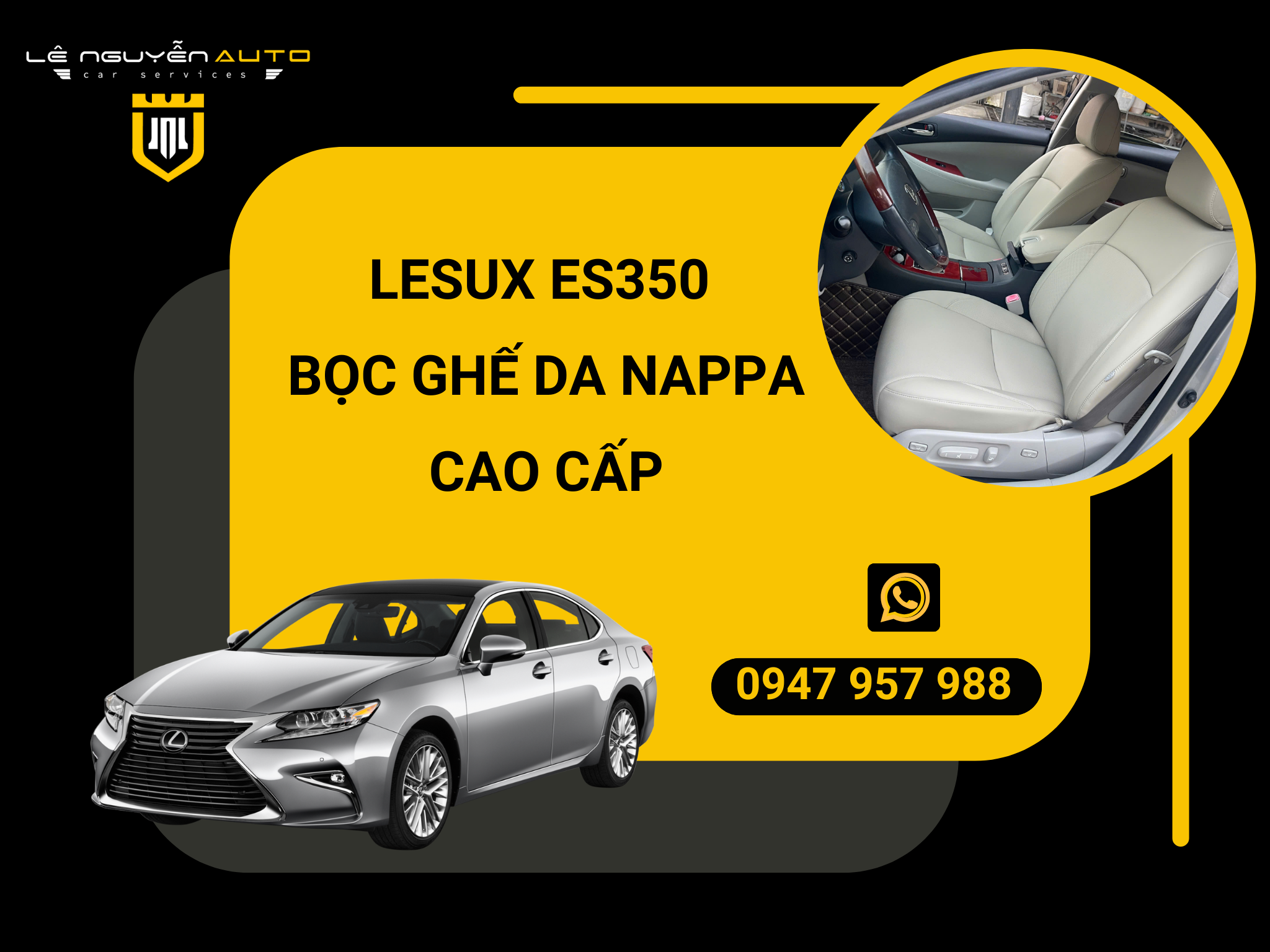  LESUX ES350 BỌC GHẾ DA NAPPA CAO CẤP 