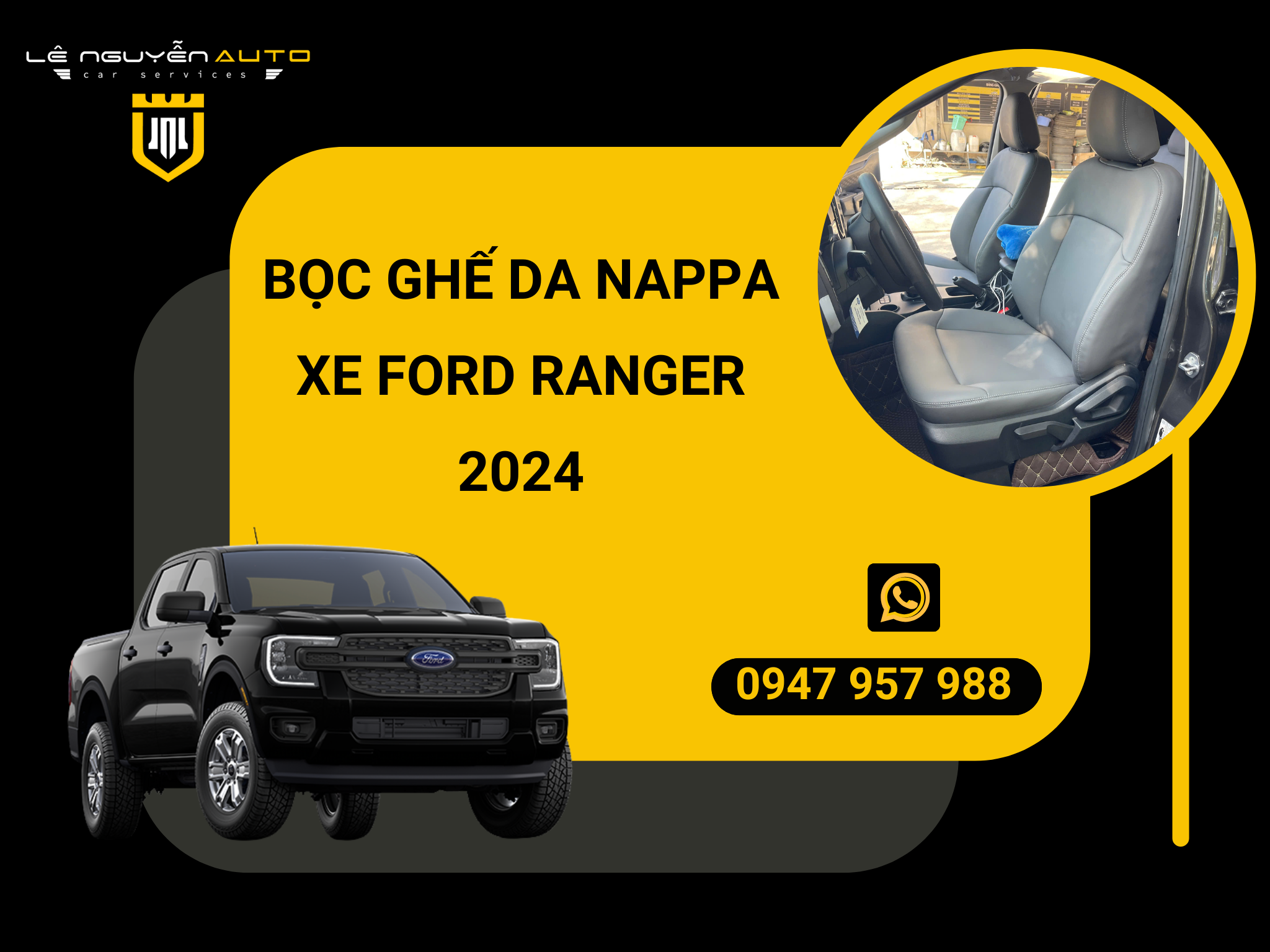  FORD RANGER DÁN CÁCH ÂM SUPERCAR RUBA BLACK 