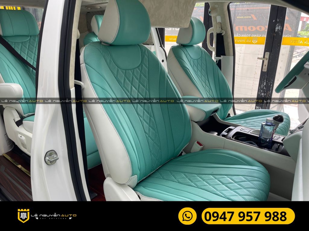 KIA SEDONA ĐỘ GHẾ LIMUOSINE ĐỔI MÀU NỘI THẤT