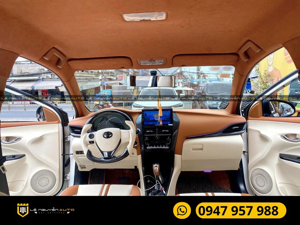 ĐỔI MÀU NỘI THẤT BỌC GHẾ DA TOYOTA VIOS