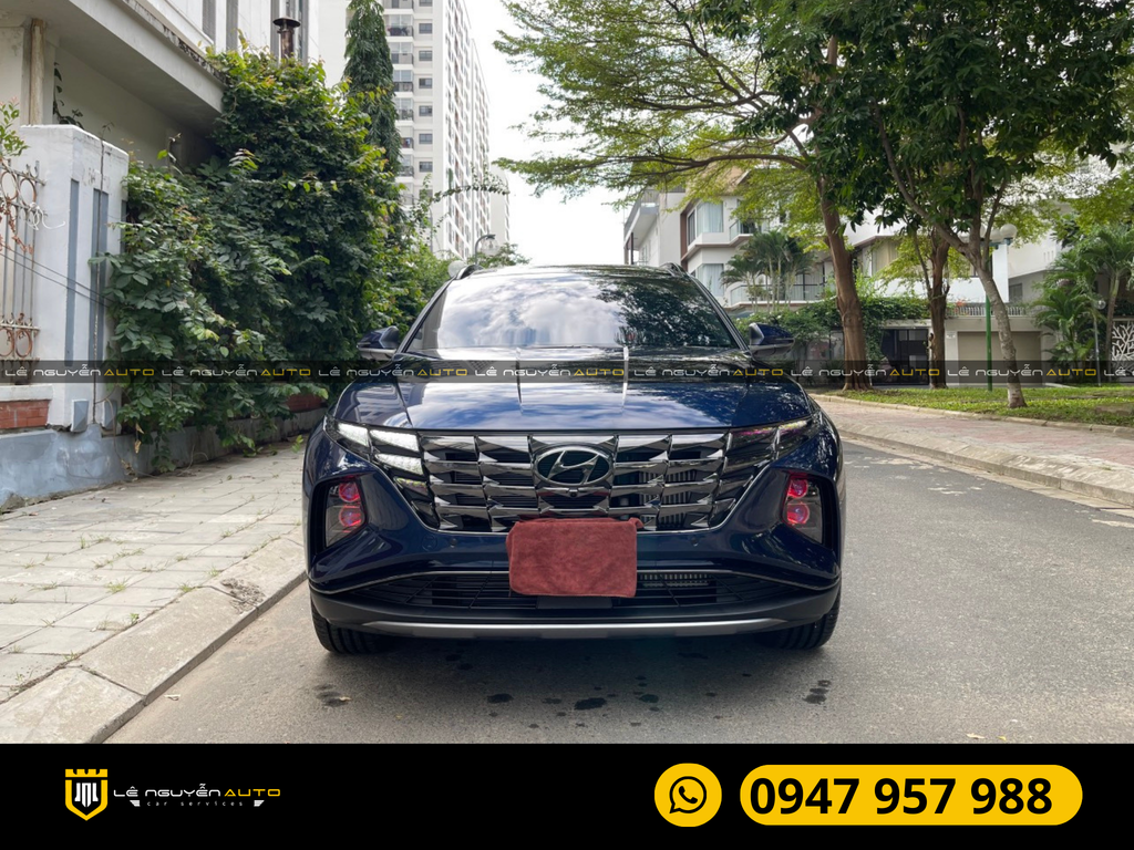 Độ Đèn Bi Aozoom Laser Iron Xe Hyundai Santafe