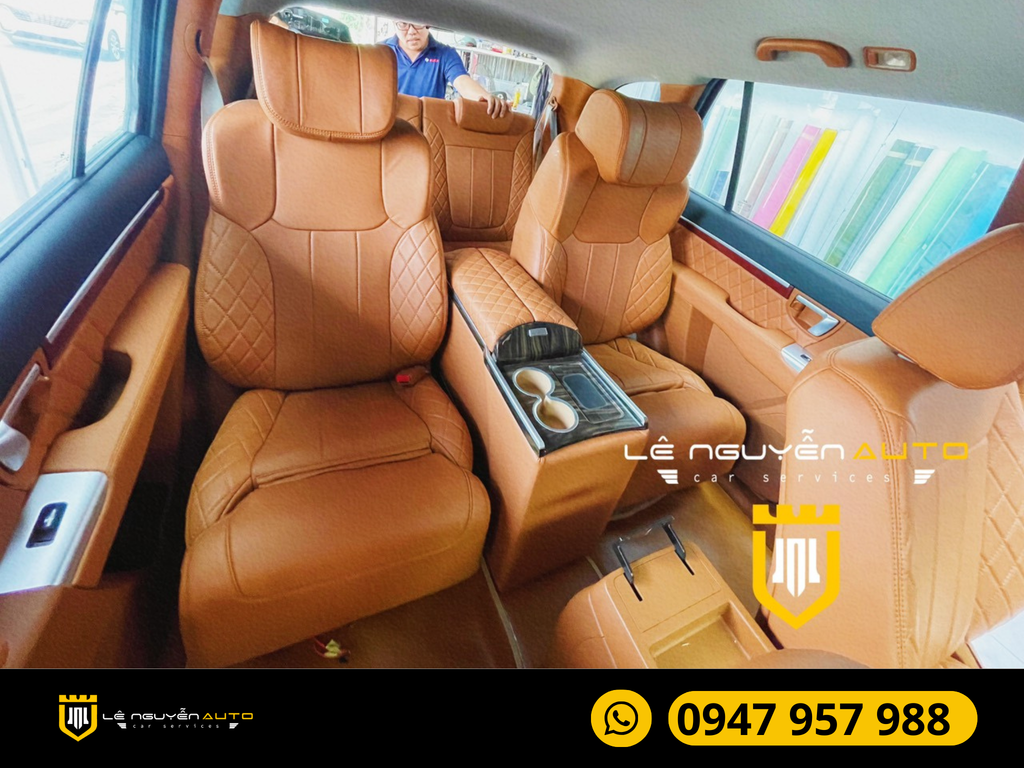 Santafe Độ Ghế Giữa Vip Và Đổi Màu  Nội Thất