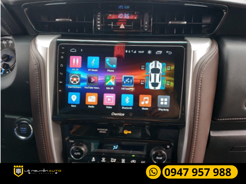 Màn Hình DVD Androi Cho Xe Ô tô Toyota Fotuner