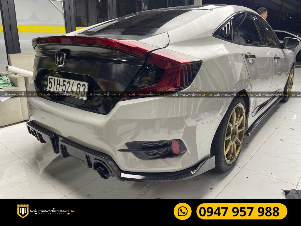 WRAP ĐỔI MÀU XÁM XI MĂNG XE HONDA CIVIC