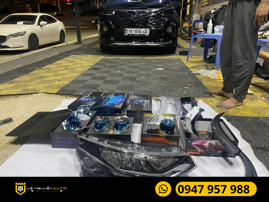 Độ Đèn Tăng Sáng Cho Xe Hyundai Custin