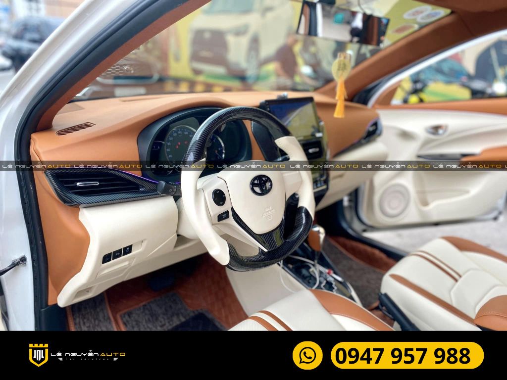 ĐỔI MÀU NỘI THẤT BỌC GHẾ DA TOYOTA VIOS