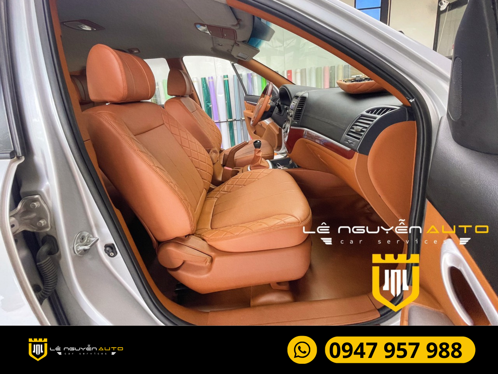 Santafe Độ Ghế Giữa Vip Và Đổi Màu  Nội Thất