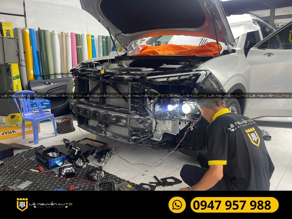 ĐỘ ĐÈN TĂNG SÁNG BI LASER AOZOOM DOMAX OMERA  VÀ LASER THOR XE FORD TERRITORY