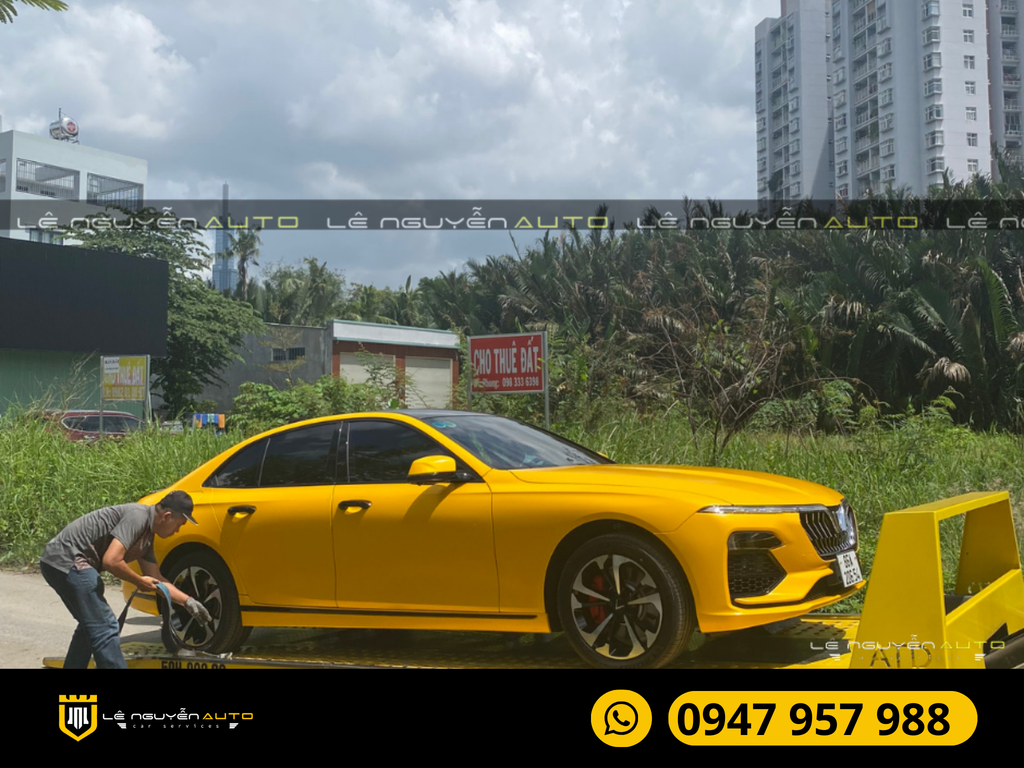 Dán Decal Wrap đổi màu xe Vinfast Lux A