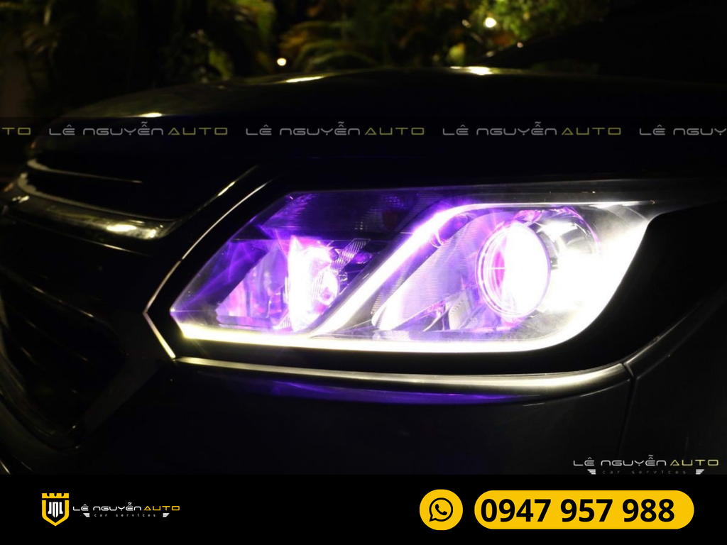 Độ Đèn Bi Aozoom Laser Jaguar Cho Xe Chevrolet Colorado