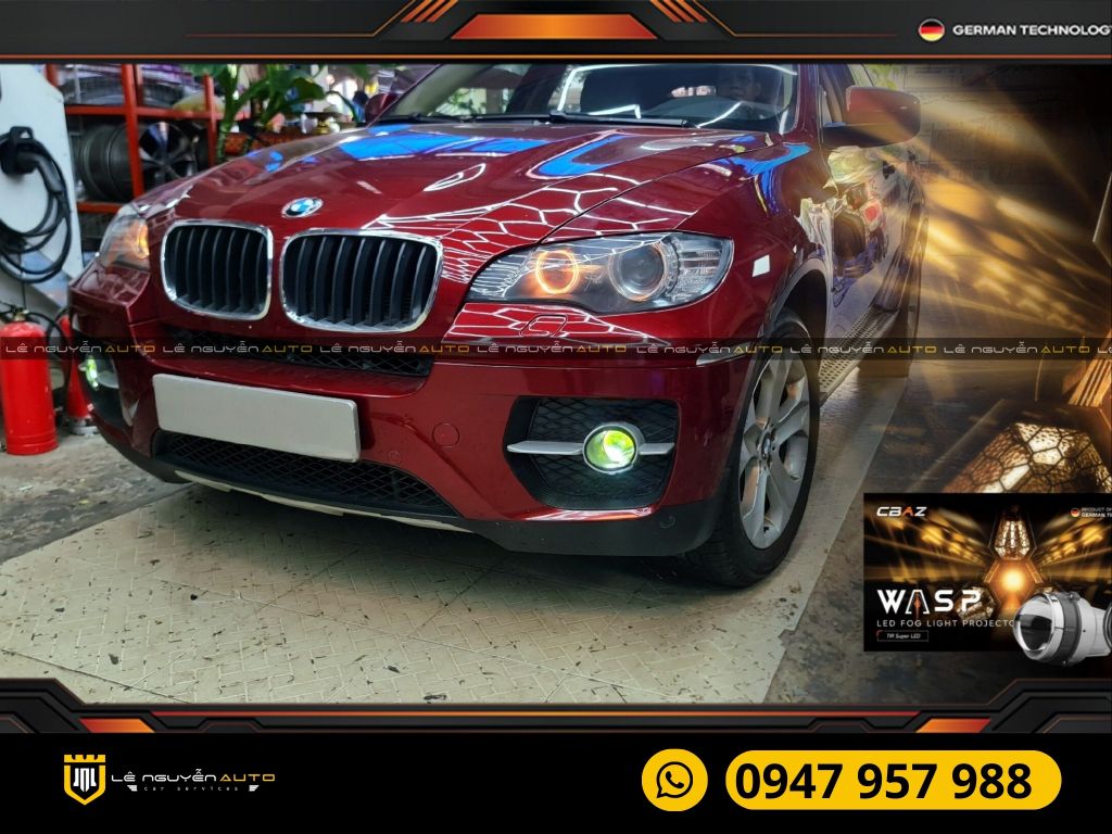 BMW X6 2010 - BI GẦM WASP LED FOG LIGHT