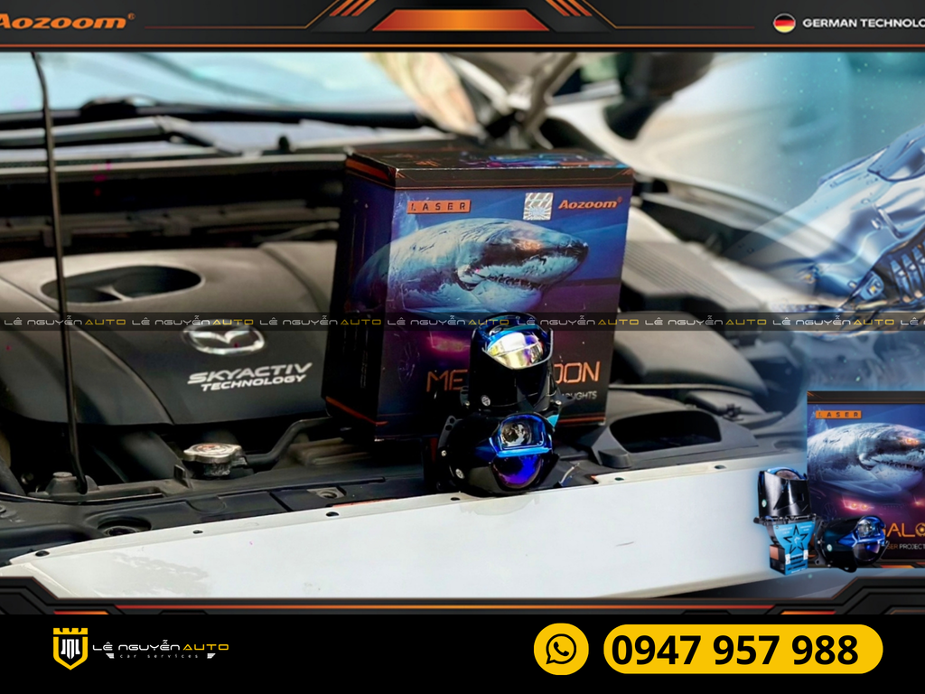 Độ bi tăng sáng xe mazda cx5
