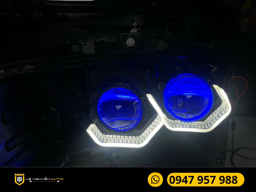Độ Đèn Bi Laser Aozoom Vinfast Lux SA2.0