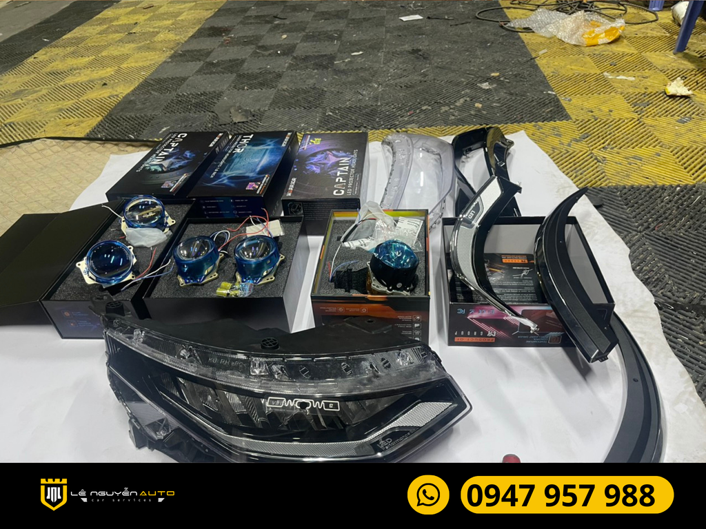 Độ Đèn Tăng Sáng Cho Xe Hyundai Custin