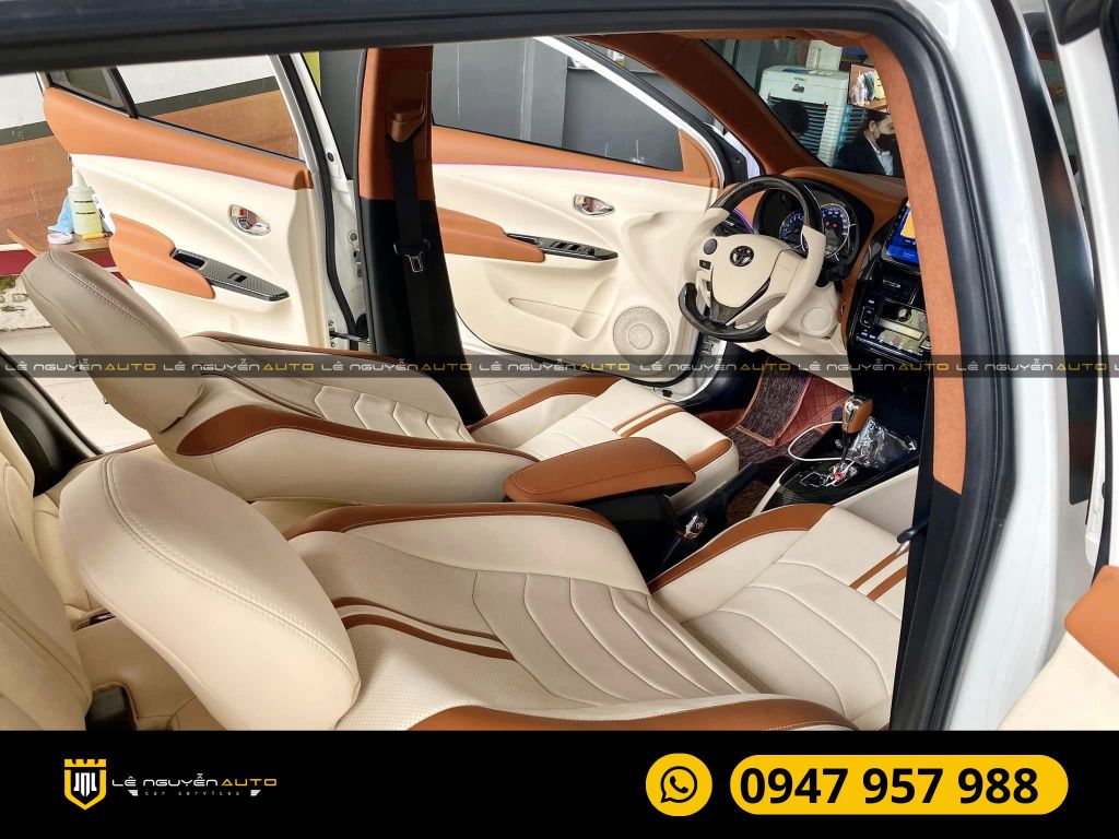 ĐỔI MÀU NỘI THẤT BỌC GHẾ DA TOYOTA VIOS