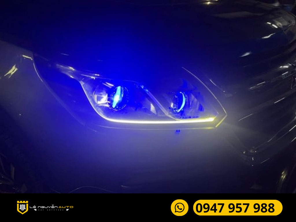 Độ Đèn Bi Aozoom Laser Jaguar Cho Xe Chevrolet Colorado