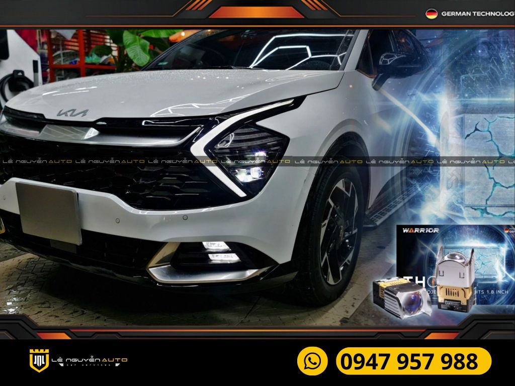 ĐỘ ĐÈN BI AOZOO THOR XE KIA SPORTAGE 2023